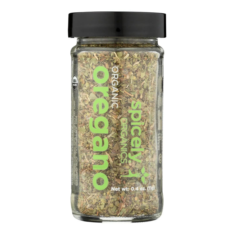 An image displaying Spicely Organics - Organic Oregano - Case Of 3 - 0.4 Ounce by Spicely Organics