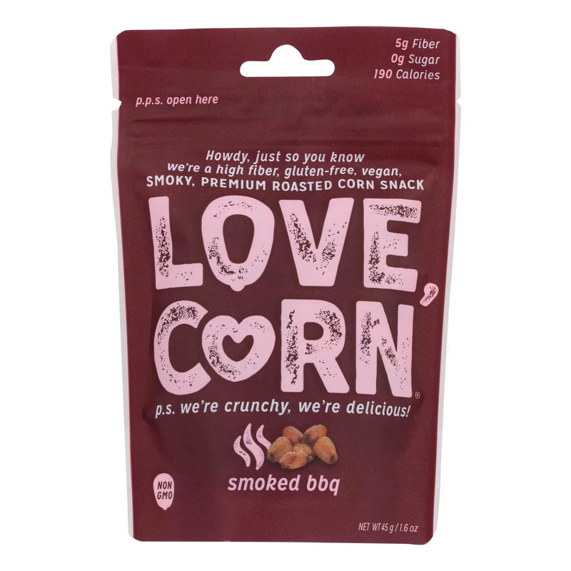 Love Corn - Roasted Corn Bbq - Case Of 10 - 1.6 Ounce