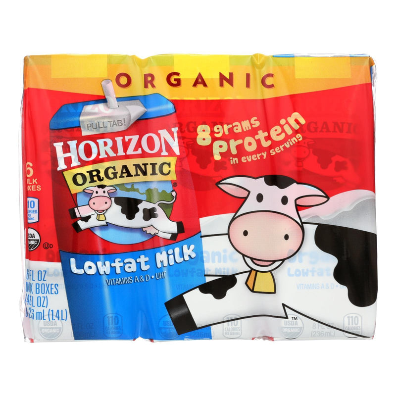 Horizon Organic Dairy Organic Low Fat 1 % Milk - Aseptic - Case Of 3 - 6/8 Fl Ounce