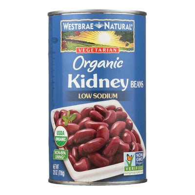 An image displaying Westbrae Foods Organic Kidney Beans - Case Of 12 - 25 Ounce. by Westbrae Natural