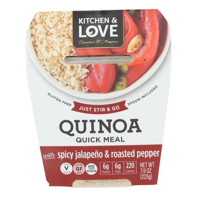 An image displaying Cucina And Amore - Quinoa Meals - Spicy Jalapeno And Roasted Peppers - Case Of 6 - 7.9 Ounce. by Cucina & Amore