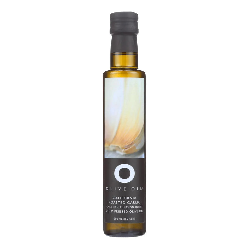 An image displaying O Olive Oil Roasted Garlic Olive Oil - Case Of 6 - 8.5 Ounce by O Olive Oil