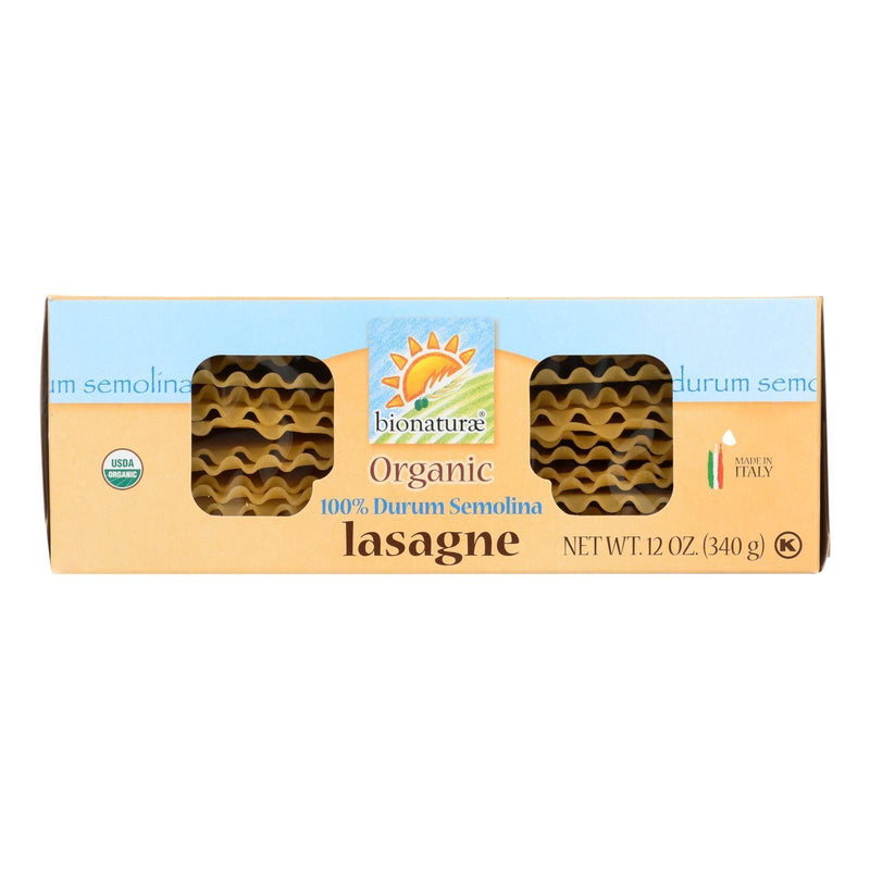 Bionaturae Durum Semolina - Lasagna - Case Of 12 - 12 Ounce