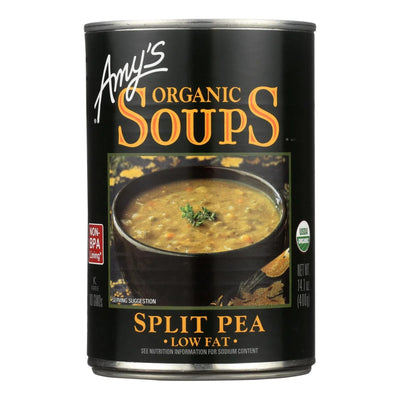 An image displaying Amy's - Organic Fat Free Split Pea Soup - Case Of 12 - 14.1 Ounce by Amy's