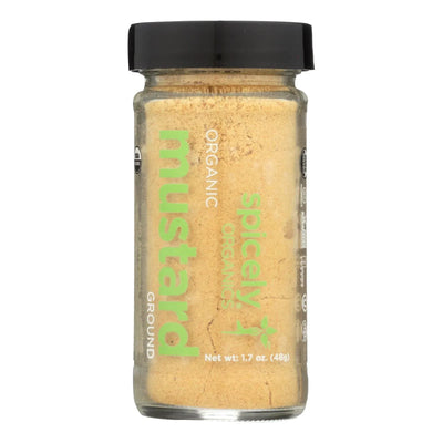 An image displaying Spicely Organics - Organic Mustard - Ground - Case Of 3 - 1.7 Ounce by Spicely Organics