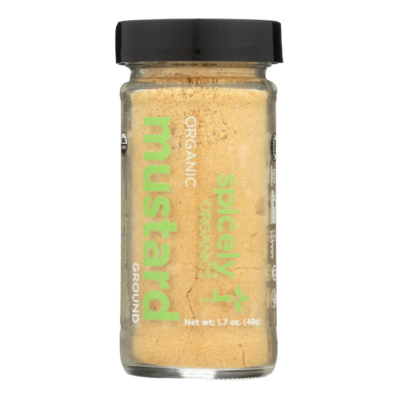 An image displaying Spicely Organics - Organic Mustard - Ground - Case Of 3 - 1.7 Ounce by Spicely Organics