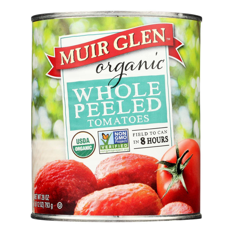 An image displaying Muir Glen Organic Whole Peeled Tomatoes - Case Of 12 - 28 Ounce. by Muir Glen