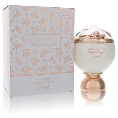 An image displaying Souvenir Floral Bouquet by Afnan Eau De Parfum Spray 3.4 oz for Women by Afnan