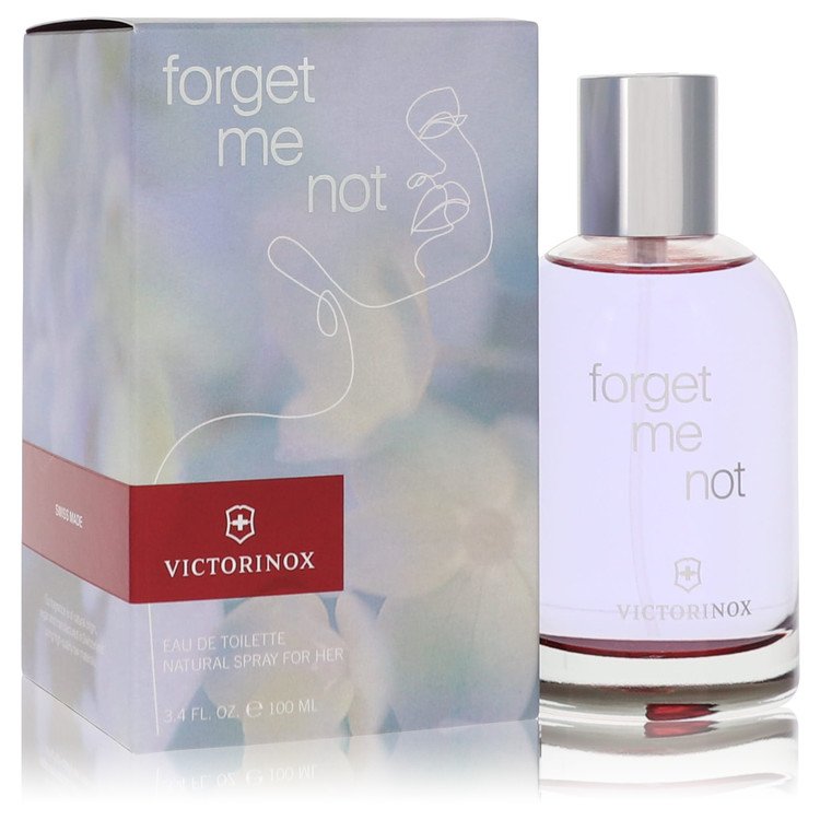 An image displaying Victorinox Forget Me Not by Victorinox Eau De Toilette Spray 3.4 oz for Women by Victorinox