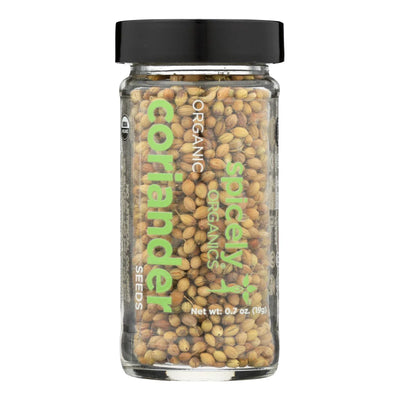 An image displaying Spicely Organics - Organic Coriander Seeds - Case Of 3 - 0.7 Ounce. by Spicely Organics