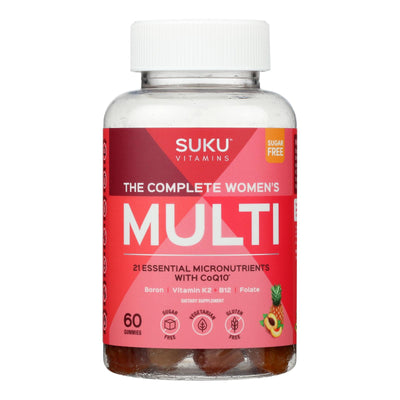 An image displaying Suku Vitamins - Gummy Complete Wmns Multi - 1 Each -60 Count by Suku Vitamins