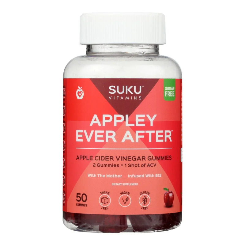 An image displaying Suku Vitamins - Gummy Appley Ever After - 1 Each -50 Count by Suku Vitamins