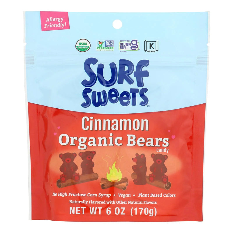 Surf Sweets - Candy Cinnamon Bears - Case Of 8-6 Ounce