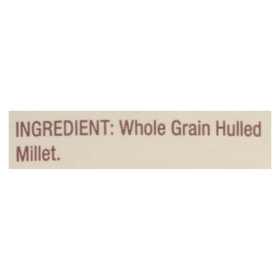 Bob's Red Mill - Millet Whole Grain Gluten Free - Case Of 4-28 Oz - Orca Market