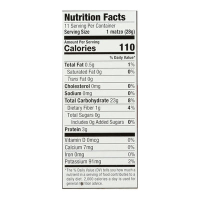 An image displaying Streit's Matzo - Unsalted - Case Of 12 - 11 Ounce by Streit's