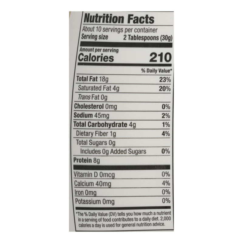 An image displaying Mighty Sesame Company - Tahini Organic Fine Sesame - Case Of 8 - 10.9 Oz by Mighty Sesame Company