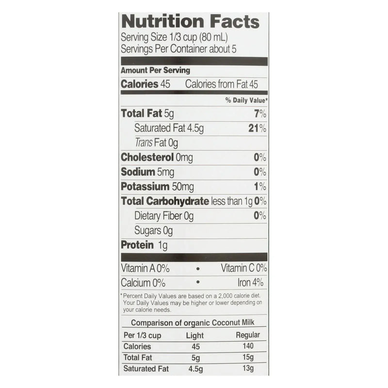 An image displaying Native Forest Organic Light Milk - Coconut - Case Of 12 - 13.5 Ounce by Native Forest