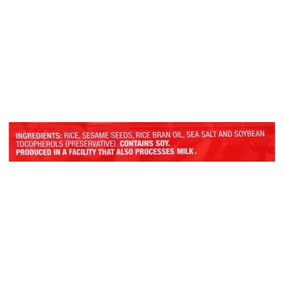 Ka'me Rice Crackers - Sesame - Case Of 12 - 3.5 Oz. - Orca Market
