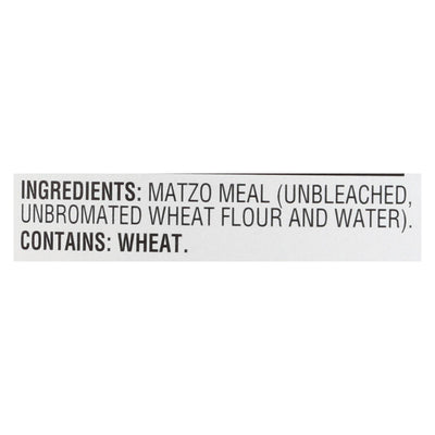 An image displaying Manischewitz - Matzo Meal - Case Of 12 - 16 Oz. by Manischewitz