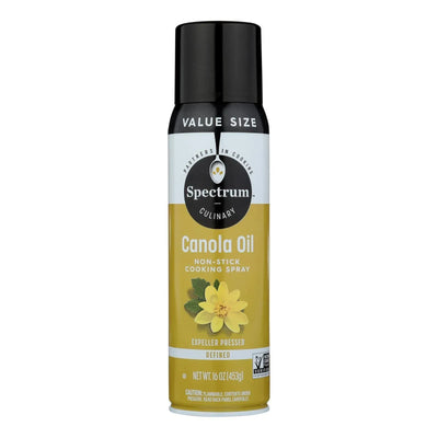 An image displaying Spectrum Naturals High Heat Canola Spray Oil - Case Of 6 - 16 Ounce by Spectrum Naturals
