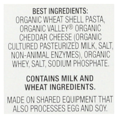 Annie's Homegrown Organic Shells And White Cheddar Macaroni And Cheese - Case Of 12 - 6 Ounce
