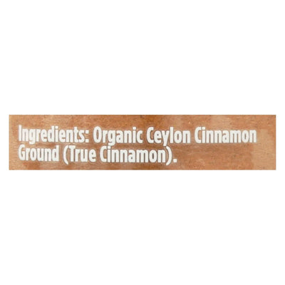 An image displaying Spicely Organics - Organic Cinnamon Ceylon - Grnd - Case Of 3 - 1.4 Ounce. by Spicely Organics