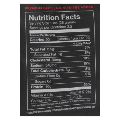 Chef's Cut Real Steak Jerky - Original Recipe - Case Of 8 - 2.5 Oz. - Orca Market
