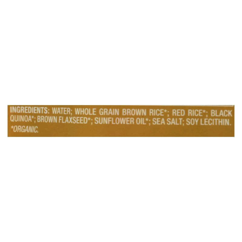 An image displaying Seeds Of Change Organic Quinoa Brown And Red Rice With Flaxseed - Case Of 12 - 8.5 Ounce by Seeds Of Change
