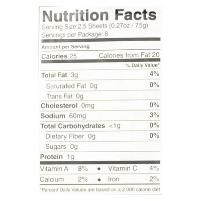 An image displaying Seasnax Organic Premium Roasted Seaweed Snack - Original - Case Of 4 - 2.16 Ounce by Seasnax