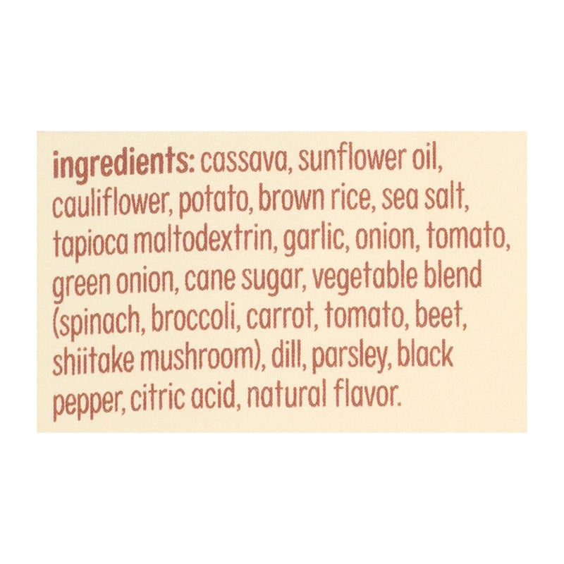 From The Ground Up Sour Cream & Onion Cauliflower Chips - Case Of 12 - 3.5 Ounce