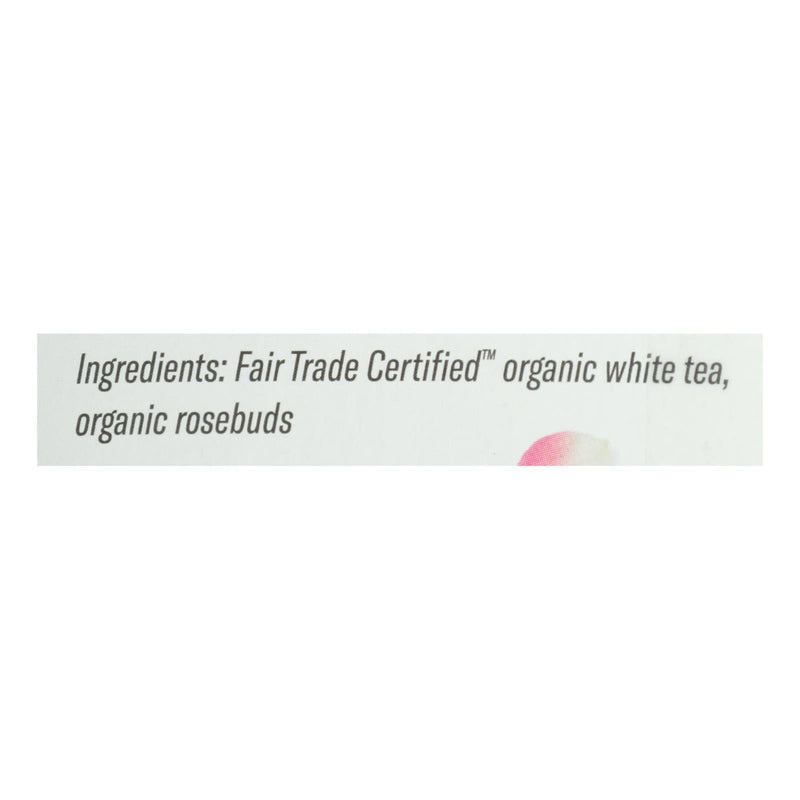 Numi Tea White Tea - White Rose - Case Of 6 - 16 Bags - Orca Market
