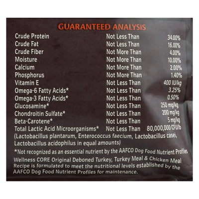 Wellness Pet Products Dog Food - Original Formula - Case Of 6 - 4 Lb.