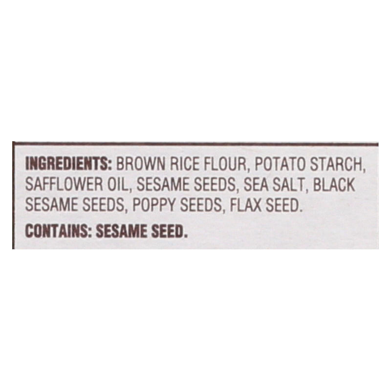 Back To Nature Multi Seed Rice Thin Crackers - Brown Rice Sesame Seeds Poppy Seeds And Flax Seed - Case Of 12 - 4 Oz. - Orca Market