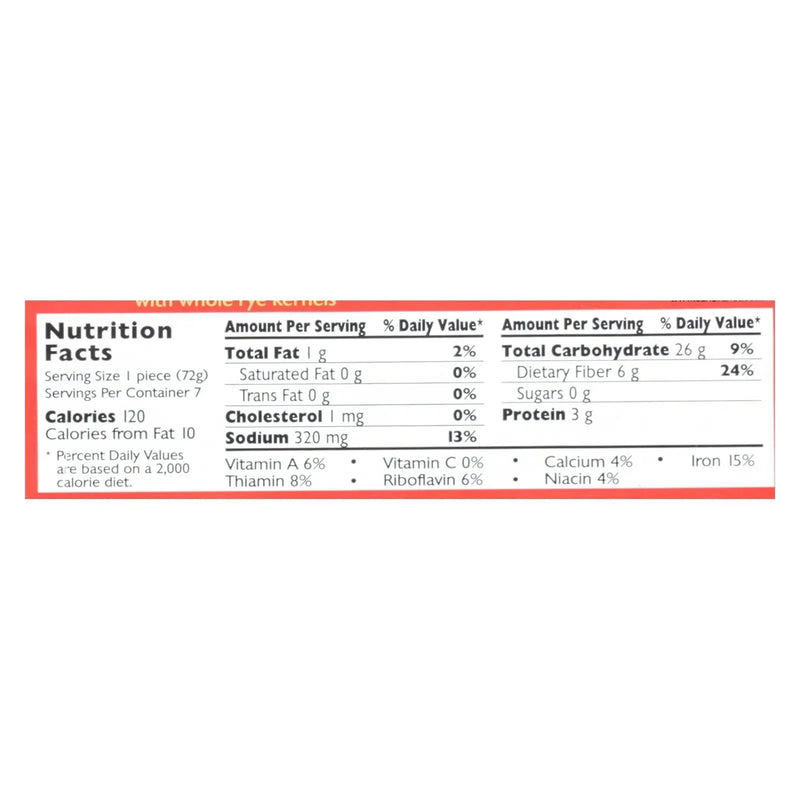 An image displaying Mestemacher Bread Bread - Rye - Whole - 17.6 Ounce - Case Of 12 by Mestemacher Bread
