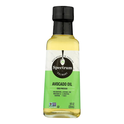 An image displaying Spectrum Naturals Avocado Oil - Refined - 8 Ounce - Case Of 6 by Spectrum Naturals