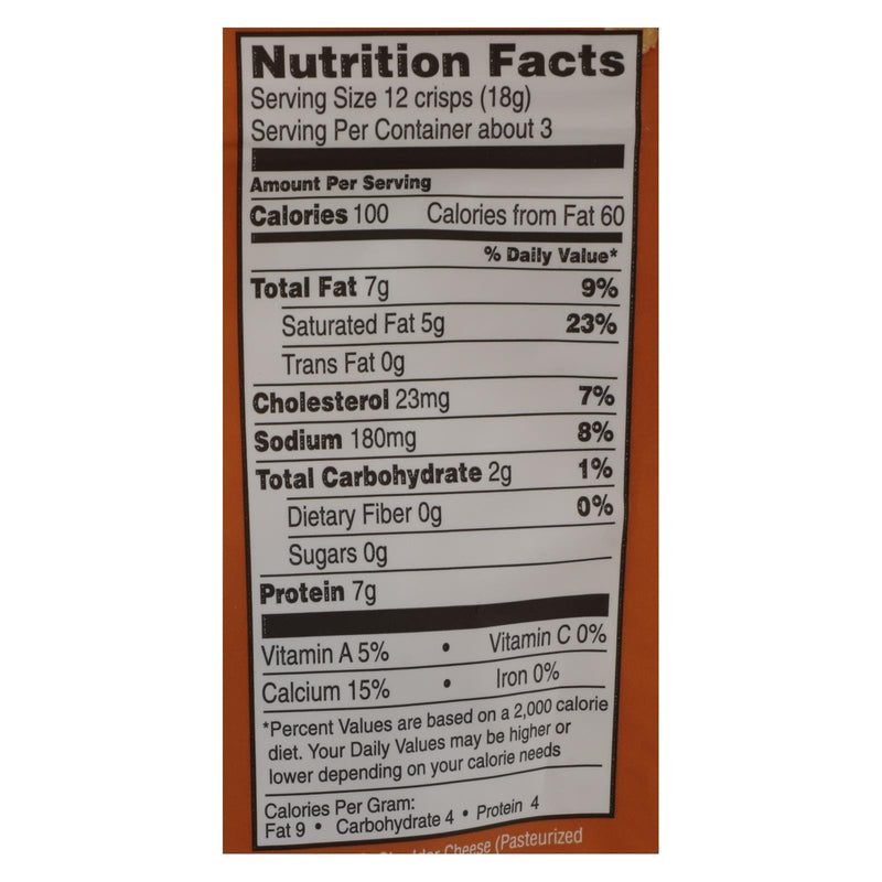 Parm Crisps - Parm Crisps Cheddar - Case Of 12 - 1.75 Oz - Orca Market