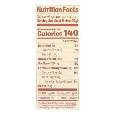 An image displaying From The Ground Up Salt & Vinegar Cauliflower Chips - Case Of 12 - 3.5 Ounce by From The Ground Up