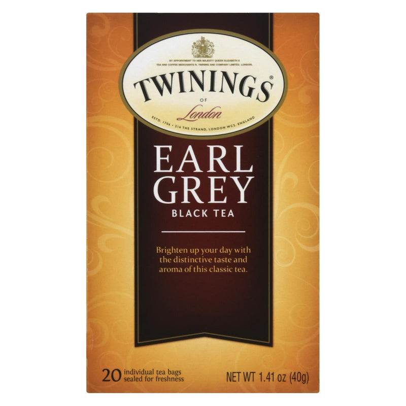 Twinings Tea Earl Grey Tea - Black Tea - Case Of 6 - 20 Bags - Orca Market