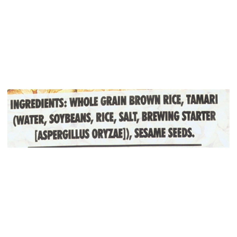 Edward And Sons Brown Rice Snaps - Tamari Sesame - Case Of 12 - 3.5 Oz. - Orca Market