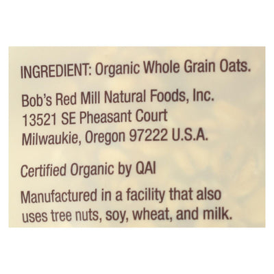 Bob's Red Mill - Oats - Organic Old Fashioned Rolled Oats - Case Of 4 - 32 Oz. - Orca Market