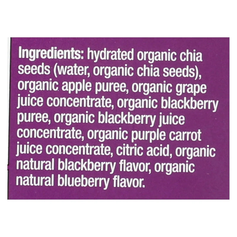 An image displaying Mamma Chia Squeeze Vitality Snack - Blackberry Bliss - Case Of 16 - 3.5 Ounce by Mamma Chia