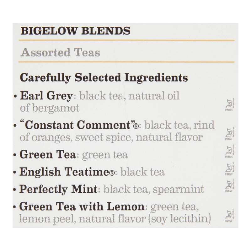 Bigelow Tea Assorted Tea - 6 Variety - Case Of 6 - 18 Bag - Orca Market