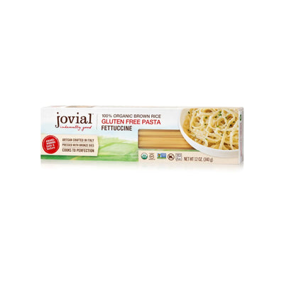 Jovial - Organic Brown Rice Pasta - Fettuccine - Case Of 12 - 12 Ounce.