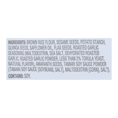 Crunchmaster - Multi Seed Cracker Roast Garlic - Case Of 12 - 4 Oz - Orca Market