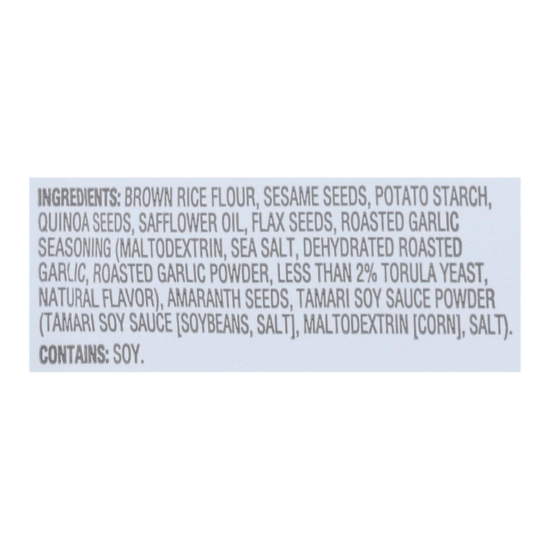 Crunchmaster - Multi Seed Cracker Roast Garlic - Case Of 12 - 4 Oz - Orca Market
