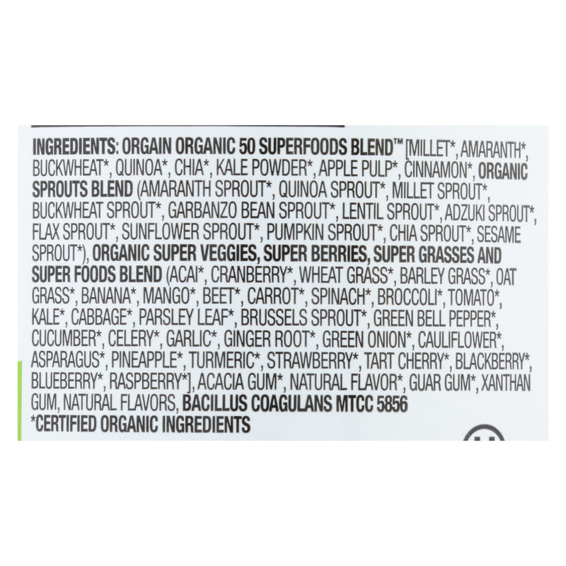 Orgain Organic Superfoods - Powder - 0.62 Lb. - Orca Market