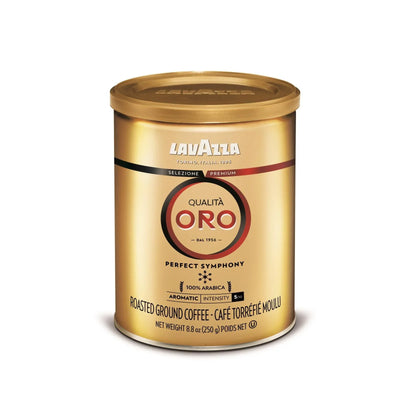 Lavazza Ground Coffee - Qualita Oro Canned - Case Of 12 - 8.8 Ounce