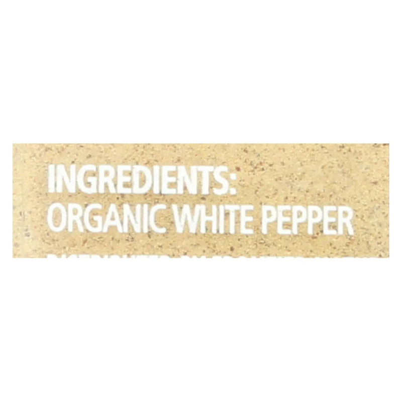 An image displaying Simply Organic White Pepper - Case Of 6 - 2.86 Oz. by Simply Organic