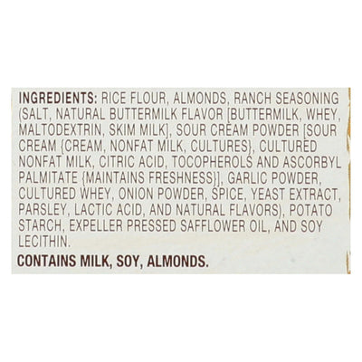 Blue Diamond - Nut Thins - Country Ranch - Case Of 12 - 4.25 Oz. - Orca Market