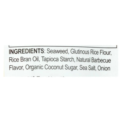 An image displaying Seasnax Chomperz Crunchy Seaweed Chips - Barbecue - Case Of 8 - 1 Ounce by Seasnax